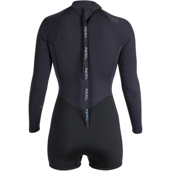 2026 Xcel Womens Comp+ 2/1.5mm Long Sleeve Back Zip Spring Wetsuit WE215CP6-BLK - Black